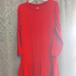 Girls dress in good condition.  Burgundy in color.